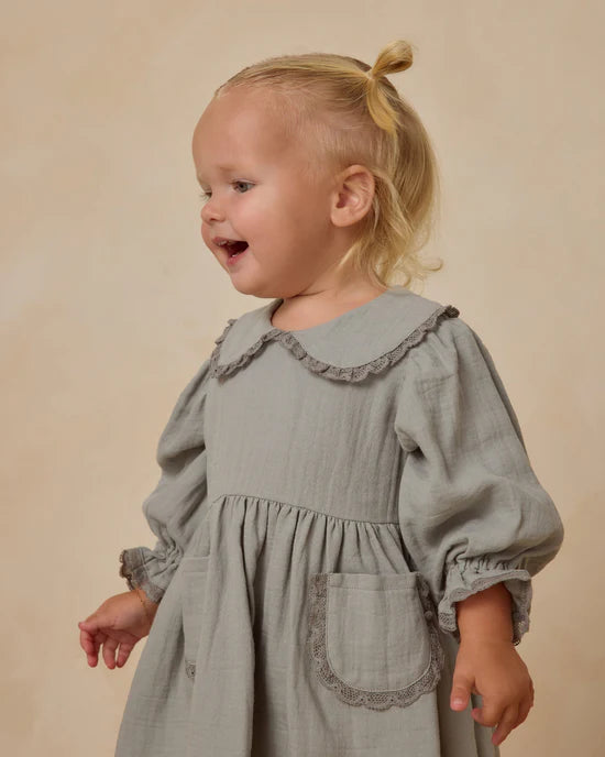 Marisol Dress- Steel Blue