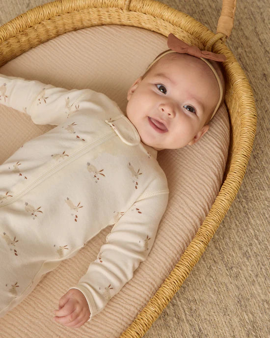 Zip Long Sleeve Sleeper Footie- Bunnies