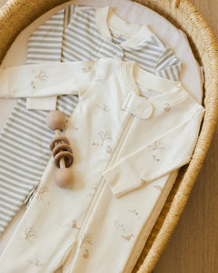 Zip Long Sleeve Sleeper- Fox Land
