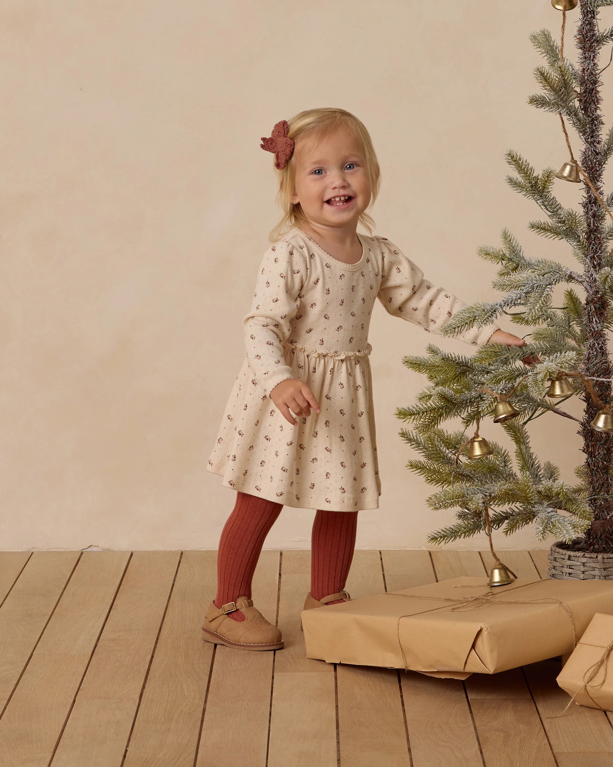 Alda Dress- Holly Berry