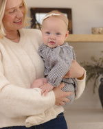 Charger l'image dans la galerie, Mia Top &amp; Bloomer Set- Midnight Gingham
