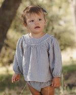 Charger l'image dans la galerie, Mia Top &amp; Bloomer Set- Midnight Gingham
