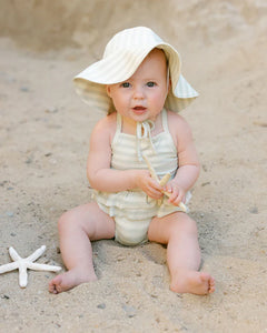 Sun Hat- Mint Stripe