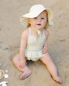 Sun Hat- Mint Stripe