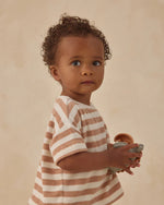 Charger l'image dans la galerie, Terry Tee &amp; Short Set- Latte Stripe
