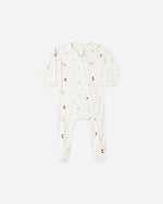 Load image into Gallery viewer, Bamboo Zip Footie- Winter Wonderland
