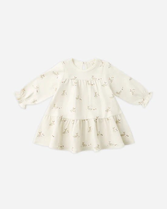 Tiered Jersey Dress- Bunnies