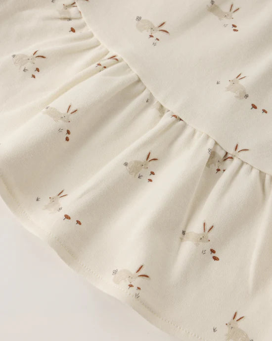 Tiered Jersey Dress- Bunnies