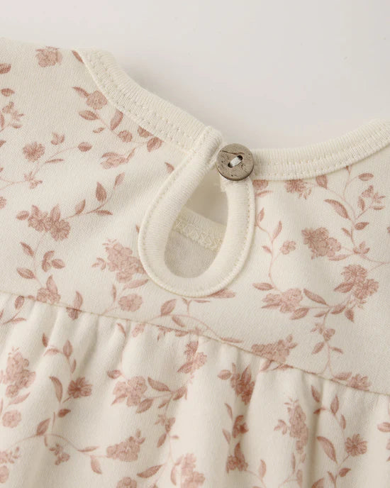 Tiered Jersey Dress- French Garden