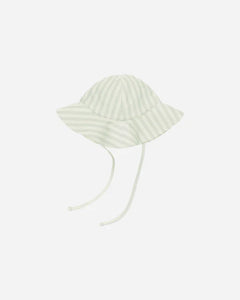 Sun Hat- Mint Stripe