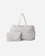 Charger l'image dans la galerie, Diaper Bag &amp; Changing Mat- Sage Gingham
