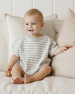 Charger l'image dans la galerie, Waffle Tee + Short Set Sky Stripe
