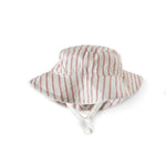 Load image into Gallery viewer, Bucket Hat- Stripes Away Peony
