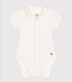 Load image into Gallery viewer, Baby short sleeved bodysuit with collar
