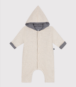 Cotton Hooded Quilted Jumpsuit Outerlayer