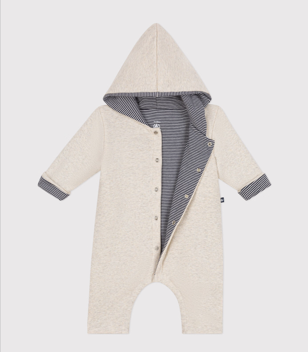 Cotton Hooded Quilted Jumpsuit Outerlayer