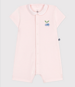 Load image into Gallery viewer, Baby Cotton Shorts Romper- Rose
