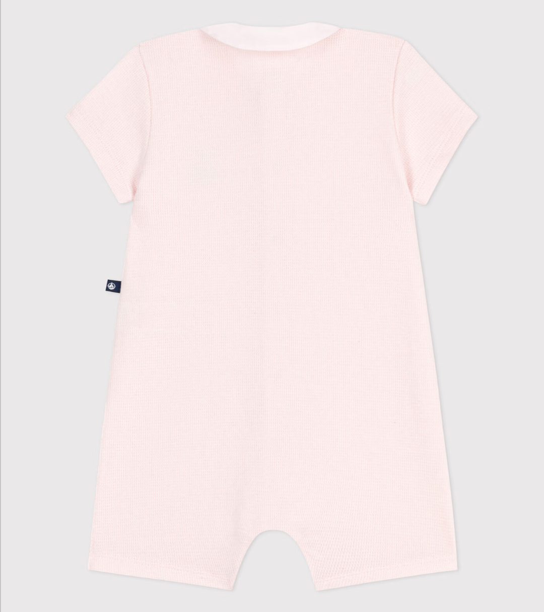 Baby Cotton Shorts Romper- Rose