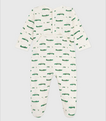 Load image into Gallery viewer, Baby Sleeper in Brushed Fleece- Crocodile
