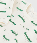 Load image into Gallery viewer, Baby Sleeper in Brushed Fleece- Crocodile
