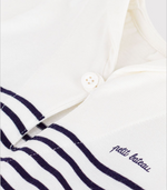 Load image into Gallery viewer, Short Stripy Cotton Playsuit- Sailor Collar
