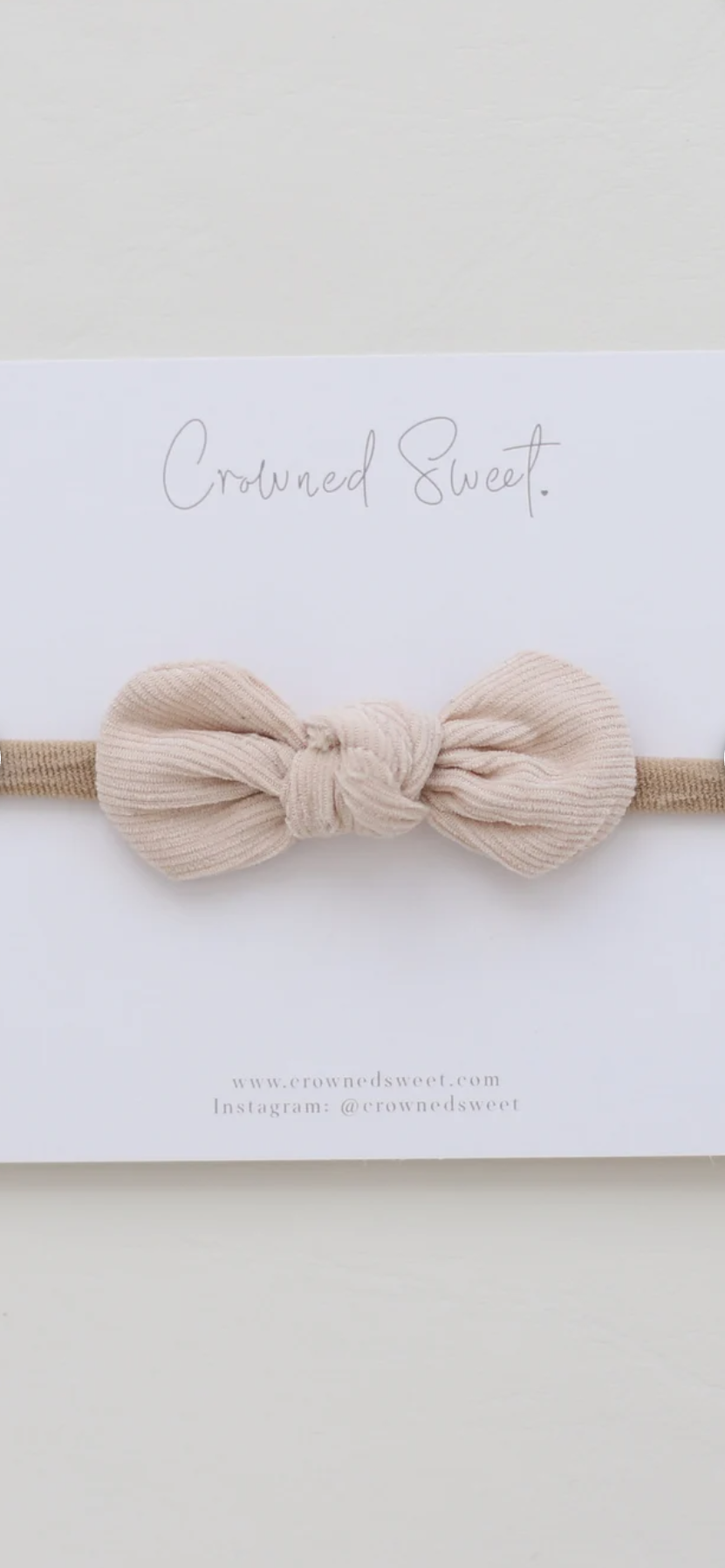 Knotted Bow- Cream