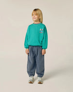 Load image into Gallery viewer, Smiling Face Green Sweatshirt
