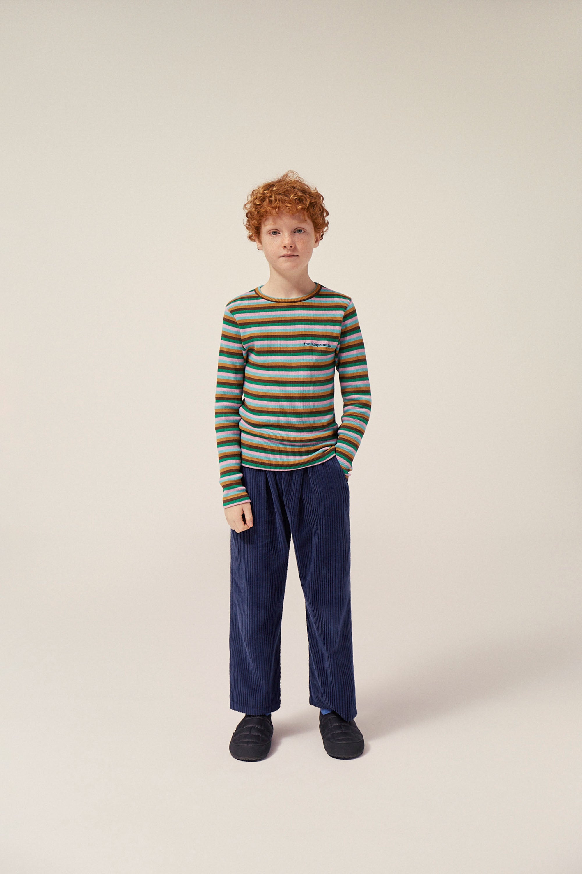 Navy Corduroy Kids Trousers