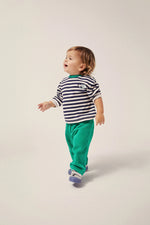 Charger l&#39;image dans la galerie, Blue Stripes Long Sleeves Baby Tshirt
