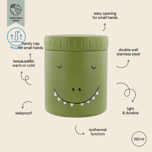 Trixie Insulated Food Jar 350ml- Mr. Dino