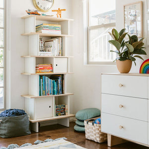 6 Drawer Dresser- Birch/White