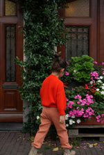 Load image into Gallery viewer, The Tanguis Cotton Cardigan - Joyful Poppy
