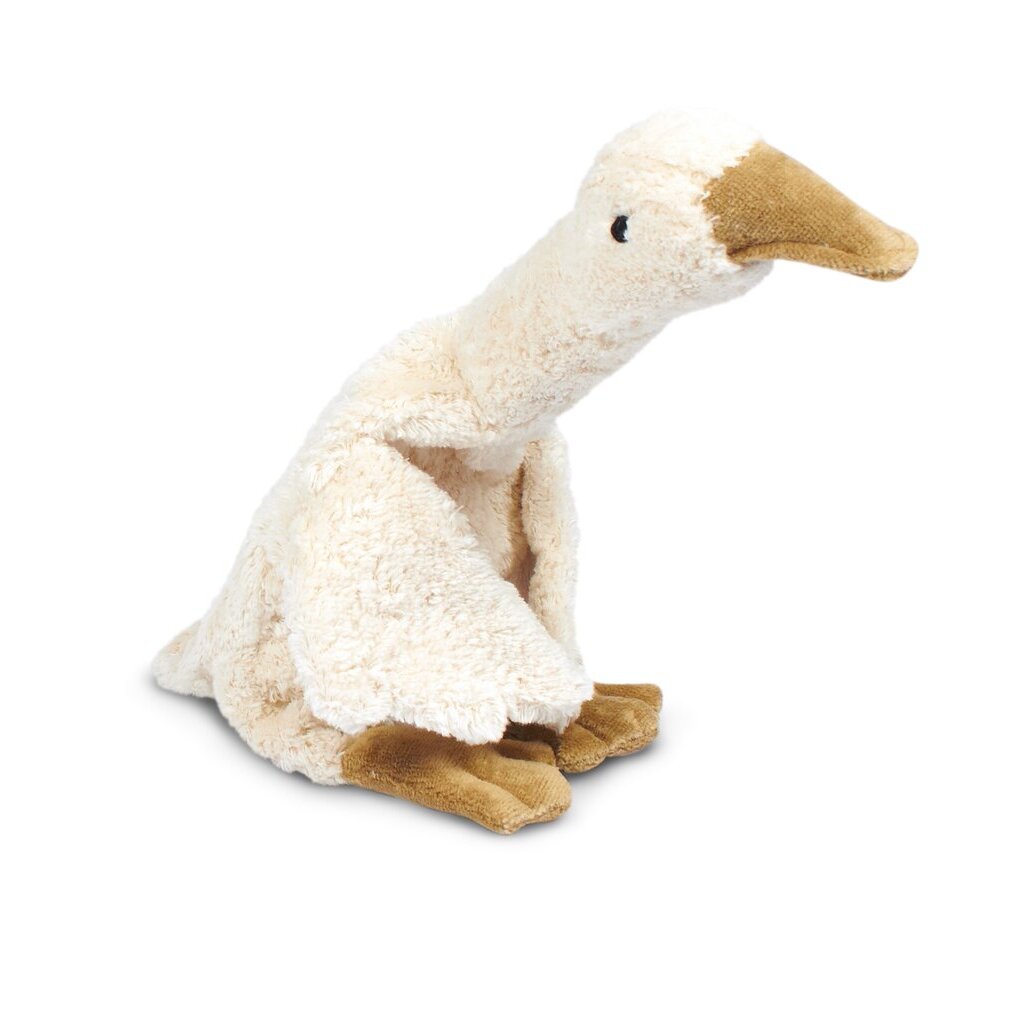 Cuddly Animal Goose with Heat Pad- Small White