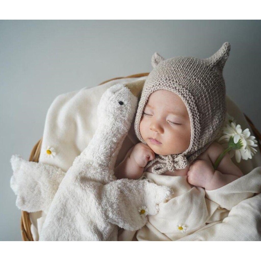Cuddly Animal Goose with Heat Pad- Small White