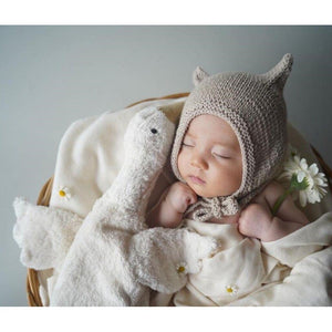 Cuddly Animal Goose with Heat Pad- Small White