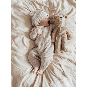 Floppy Animal Bear- Small Beige