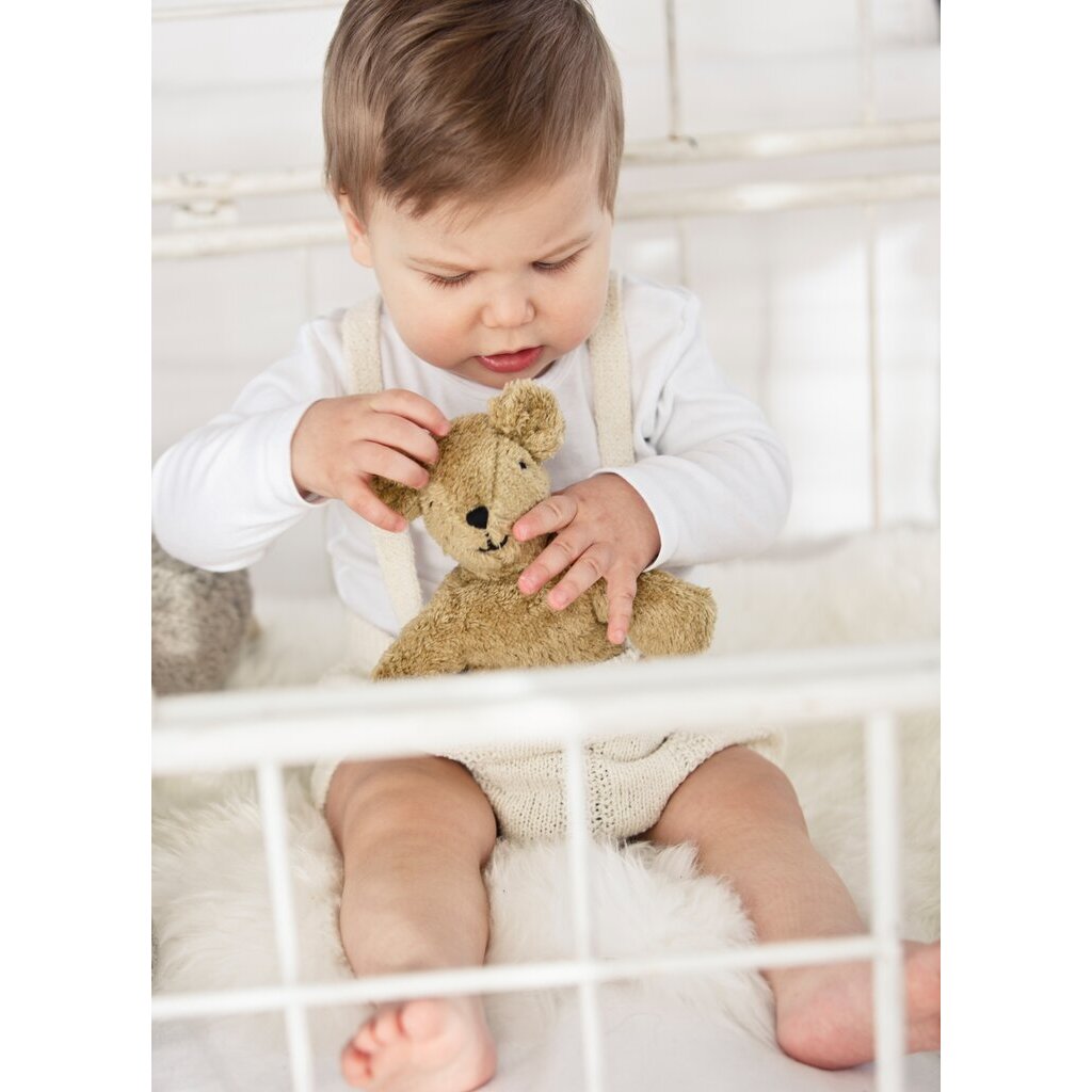 Organic Animal Baby Bear- Beige