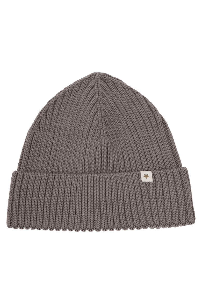 Beanie Wool Knit- Brown Melange