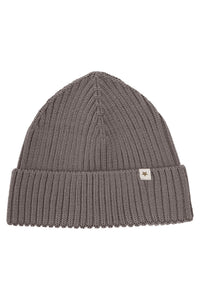 Beanie Wool Knit- Brown Melange