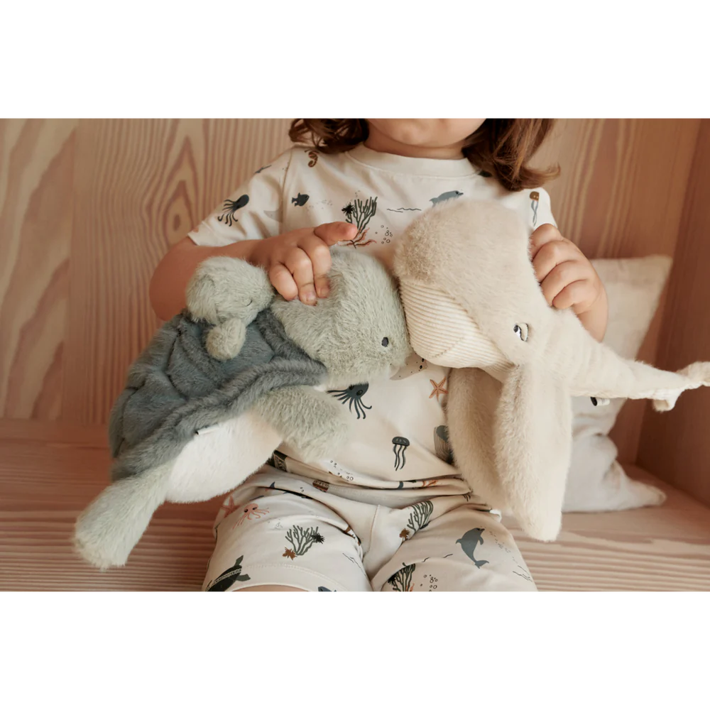 Berto & Baby Turtle Teddy- Faune green