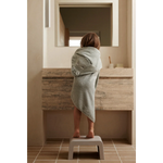 Load image into Gallery viewer, Albert Hippo Hooded Towel- Dove Blue
