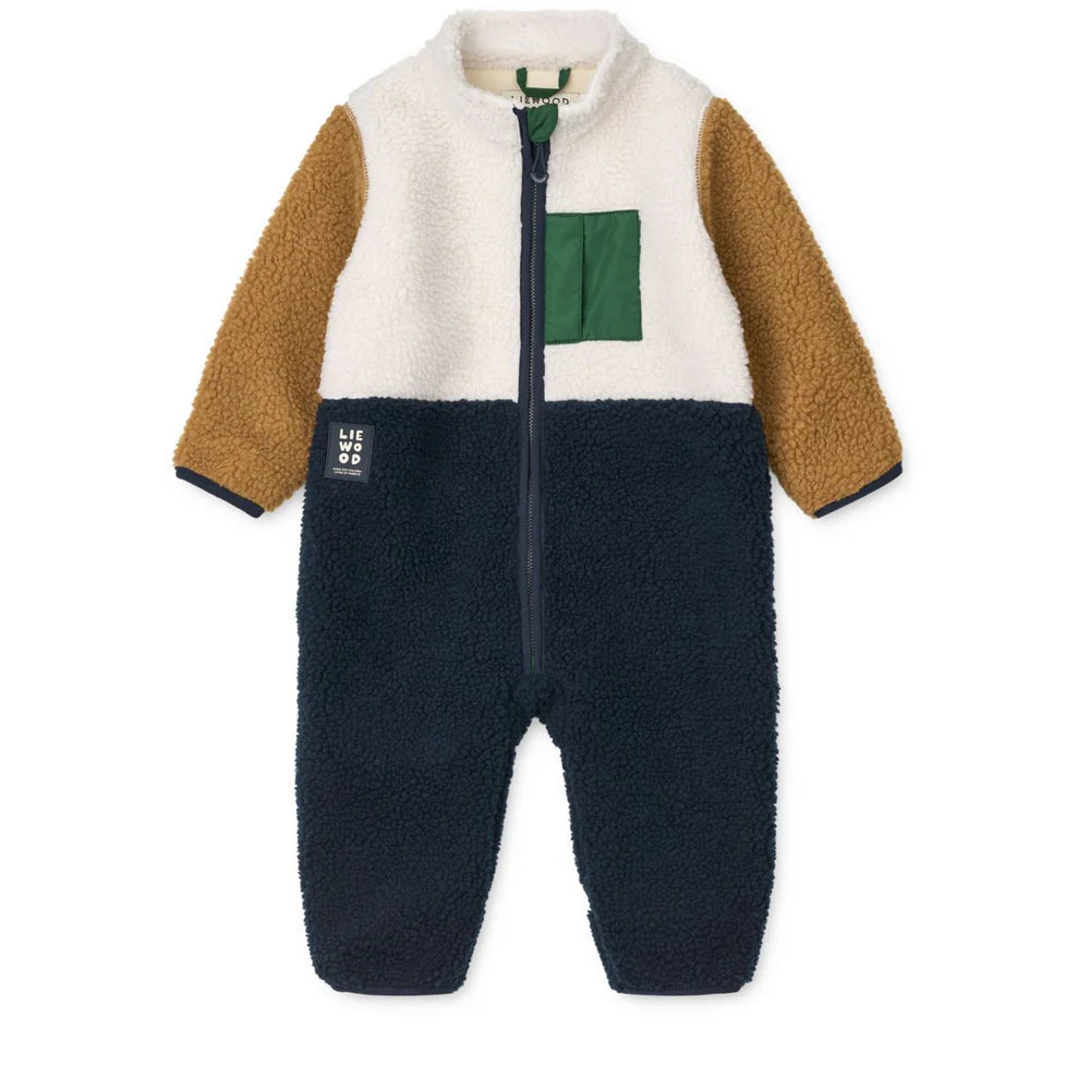 Nolano Pile Jumpsuit- Classic Navy Multi Mix