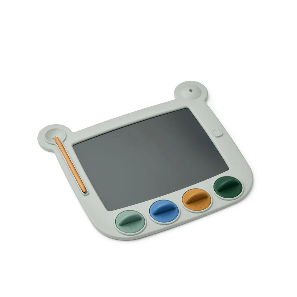 Venzora LCD Drawing Board with stamp- Dove Blue