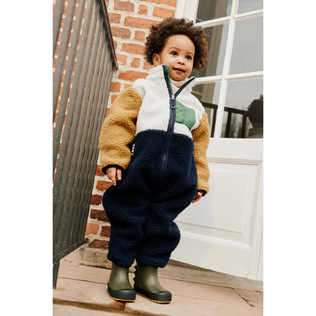 Nolano Pile Jumpsuit- Classic Navy Multi Mix