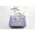 Load image into Gallery viewer, Samantha Basket with Charms- Dusty Lavender
