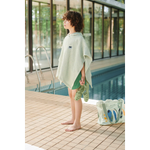 Charger l'image dans la galerie, Paco Embroidery Poncho- Stripe Peppermint / Creme de la creme

