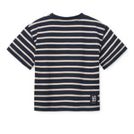 Charger l'image dans la galerie, Tyler Striped short-sleeve T-shirt- Classic Navy Sandy
