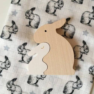 Mommy Baby Rabbit Puzzle