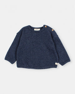 Soft Jersey Sweatshirt- Navy