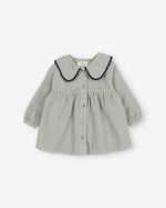 Load image into Gallery viewer, Soft Velour Dress- Eucalyptus
